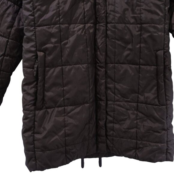 L.L. Bean Puffer Jacket Sz S Chocolate Brown Hooded Zip Up Lightweight - Picture 4 of 13